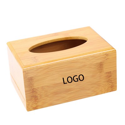 Bamboo Square Tissue Box