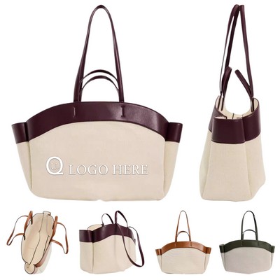Large Capacity Single-Shoulder Canvas Tote Bag