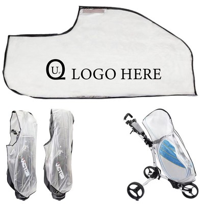 Pvc Transparent Half Cover Golf Bag Protector