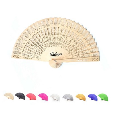 Wooden Handheld Folding Fan