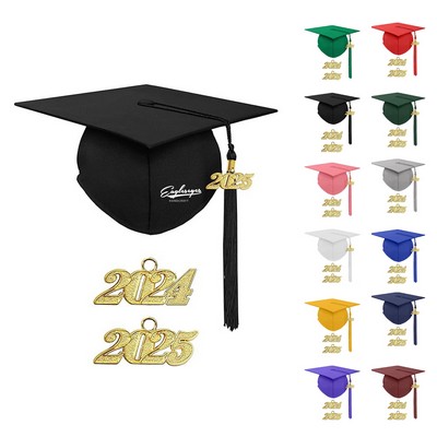 Matte Polyester Graduation Cap Set