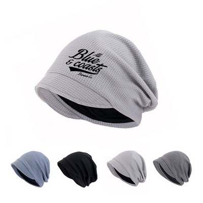 Fleece-Lined Windproof Knit Hat
