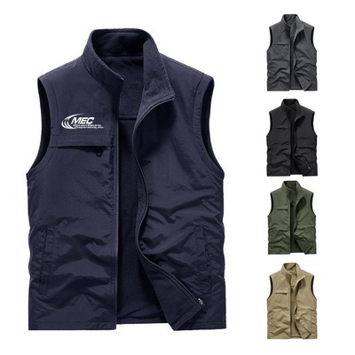 Men's Reversible Fleece Vest
