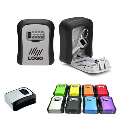 Wall Mounted Key Box Safe Storage Password Lock 4 Digit