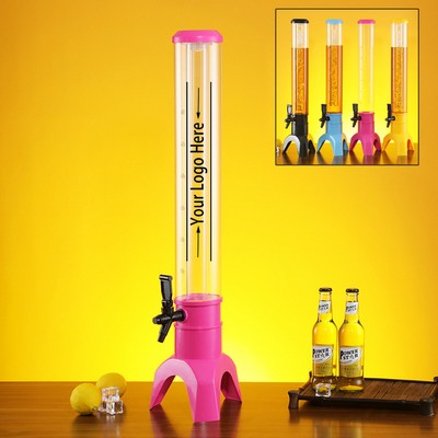 Customizable Drink Dispenser With Colorful Stand And Spout