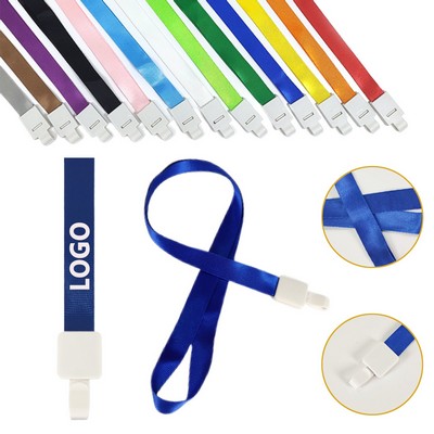 One-piece buckle lanyard