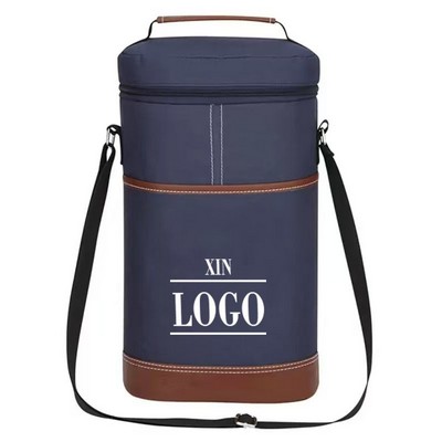 Insulated Wine Carrier Bag for Travel