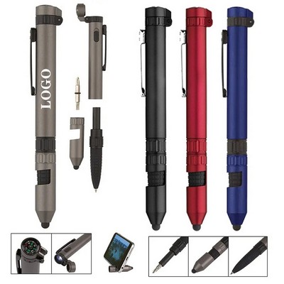6" 1 Custom ABS Multi Functional Utility Tool Pen
