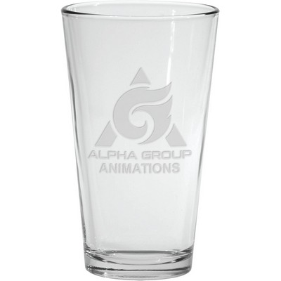 16 Oz. Pint Glass - Etched