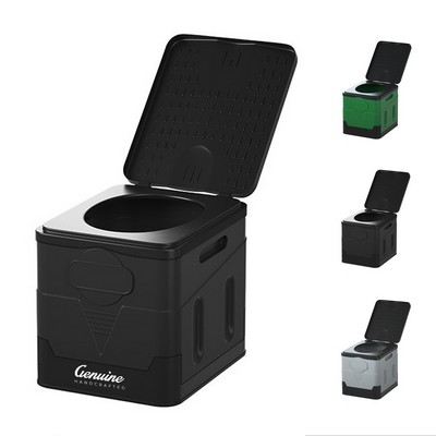 Portable Folding Camp Toilet with Leak-proof Bag