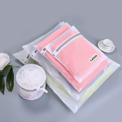 11.8x15.8 Inch Fine Mesh Laundry Bags Laundry Wash Bags W/ Sturdy Zipper for Delicates-Woven Label