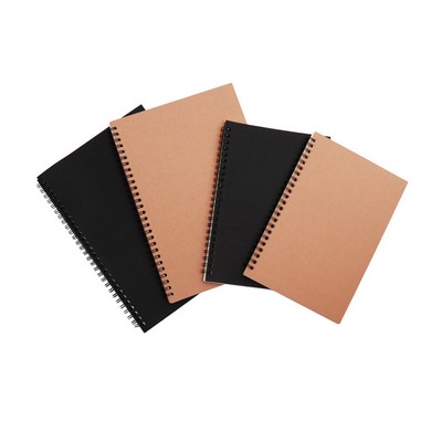 Lined Kraft Spiral Notebook
