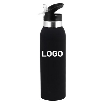 17oz Rubber Paint Insulated Flask