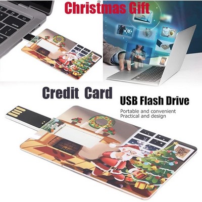 Christmas Gift Credit Card USB Flash Drive 32GB