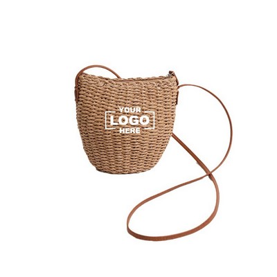 Coastal Woven Bucket Bag