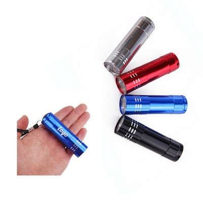 Aluminum Bright Flash Light With Lanyard
