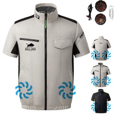 Cooling Air Conditioning Clothes Fan Vest Without Power Bank