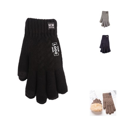 Cold Weather Driving Hiking Thermal Warm Knit Glove