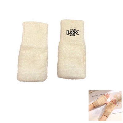 Jogging Winter Knitted Fingerless Gloves