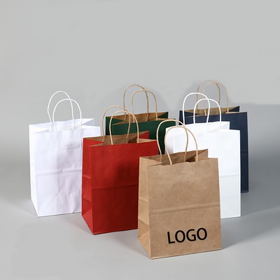 Natural Kraft Paper Shopper Tote Bag