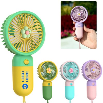 Flowers Handheld Mini Fan