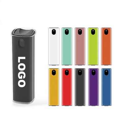 3 5/8" Dual-Function Colorful Plastic Screen Cleaner w/Spray Bottle and Attached Microfiber Cloth