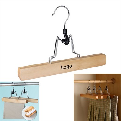 Solid Wood Scratch-Resistant Clothes Hanger