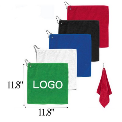 Golf Towel with Carabiner Clip