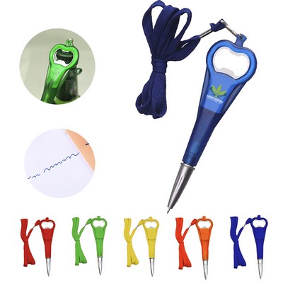 Custom Logo Promotional Gift Pens Multi-Functional Bottle Opener Tool Pen