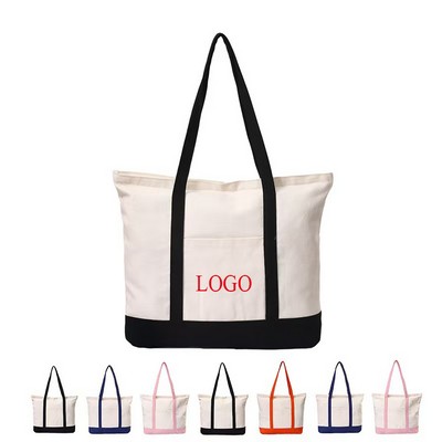 Lightweight Daytrip Cotton Canvas Boat Tote Bag