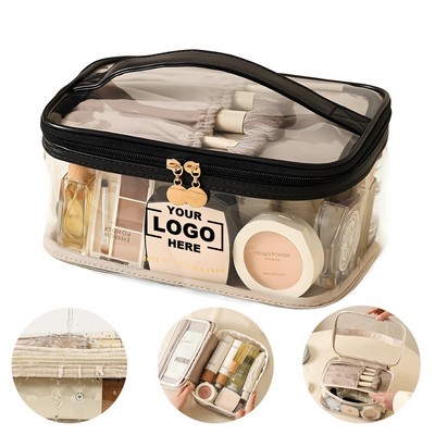 Clear Makeup Bags,Portable Cosmetic Bag Travel Makeup Organizer Case Make Up Bag
