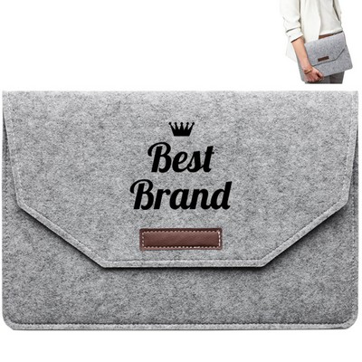 Felt Laptop Sleeve w/ Velcro Closure