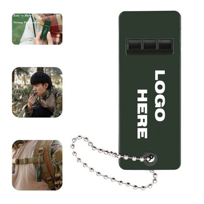Three-Frequency Outdoor Survival Whistle