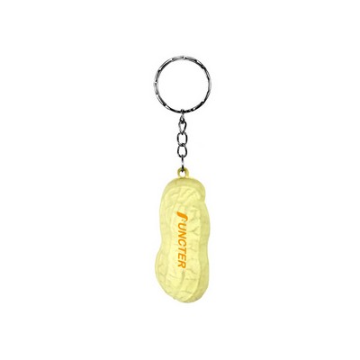 PU Simulated Peanut Stress Reliever Ball Keychain