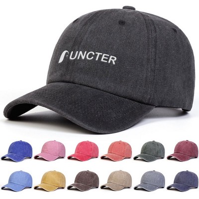 Washed Cotton Twill Baseball Cap