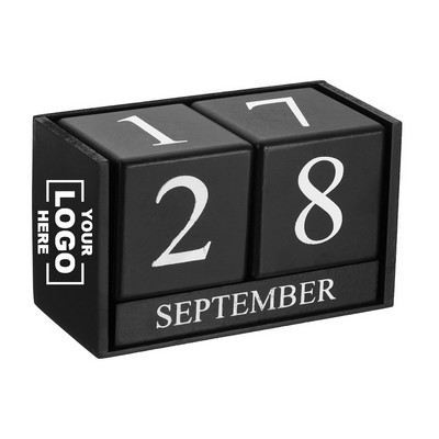 Perpetual Wooden Desk Calendar