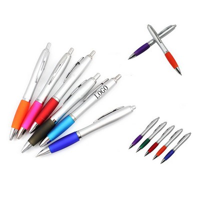 Silver Press Ballpoint Pen