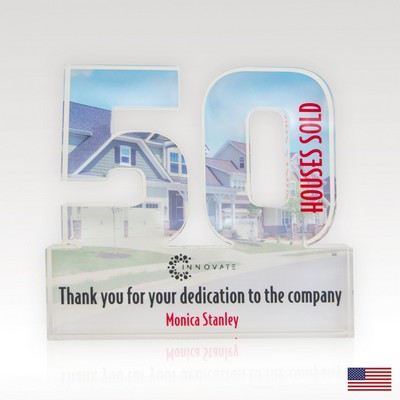 3/4" USA-Made Acrylic Numerals Style 50 – Plus Series