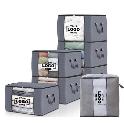Foldable Thick Fabric Blanket Storage Bags