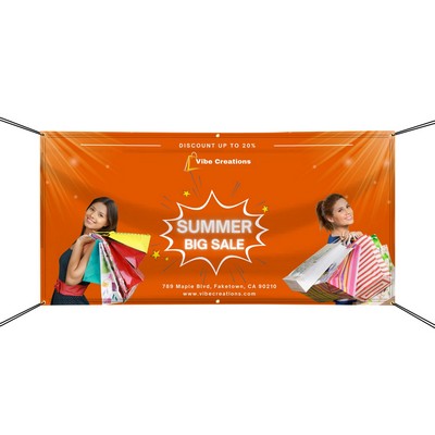 Custom Ultra Premium Vinyl Banners (1ft x 1ft/SQFT) - Double Sided