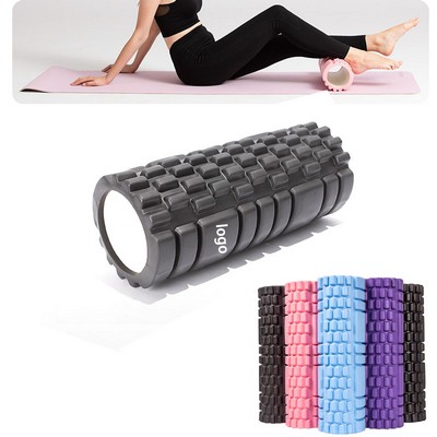 Professional EVA Yoga Foam Roller - Hollow Crescent Design with Bumps for Myofascial Release