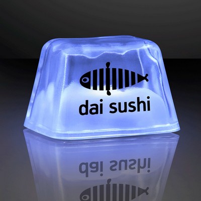 Glacier Blue Light Up Inspiration Ice Cubes, Patent #D650,121 - BLANK