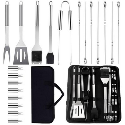 Grill Set Steel for Men BBQ Tools Grilling Accessories