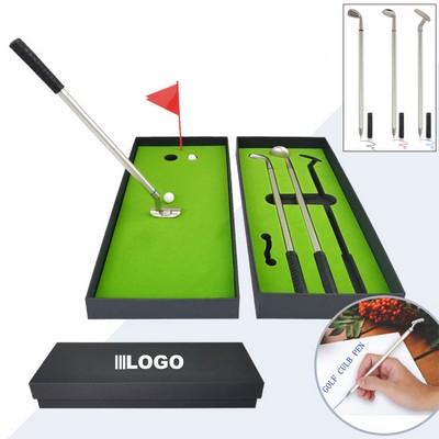 Mini Desktop Golf Pen Gifts Set