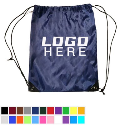 Waterproof Sport Polyester Drawstring Backpack