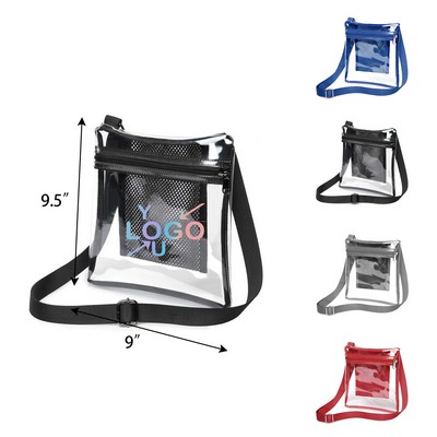 Transparent Pvc Sling Shoulder Satchel
