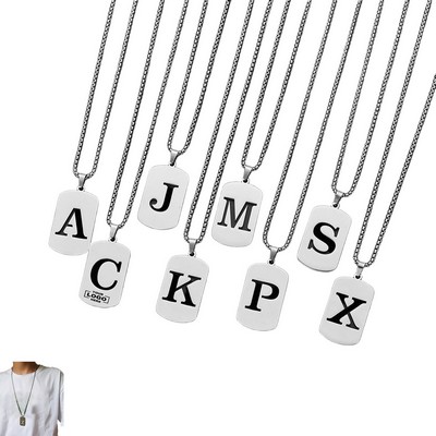 Classic English Letter Necklace