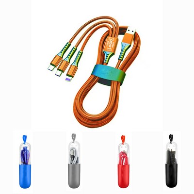Fast-charging 3-in-1 Multi-Port Data Cable