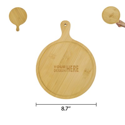 Circular Bamboo Round Cutting Pizza Board