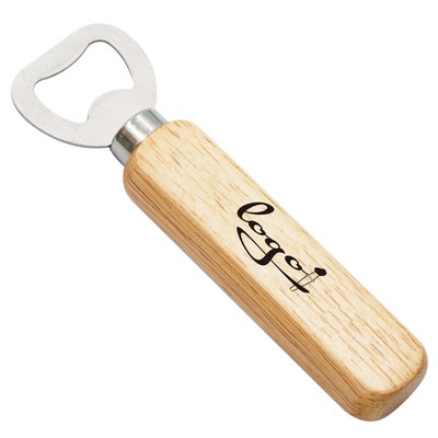 Wooden Handle Beer Bottle Opener With Customizable Logo